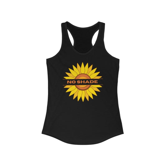 "No Shade" - Black and White, Women's Racerback Tank Top