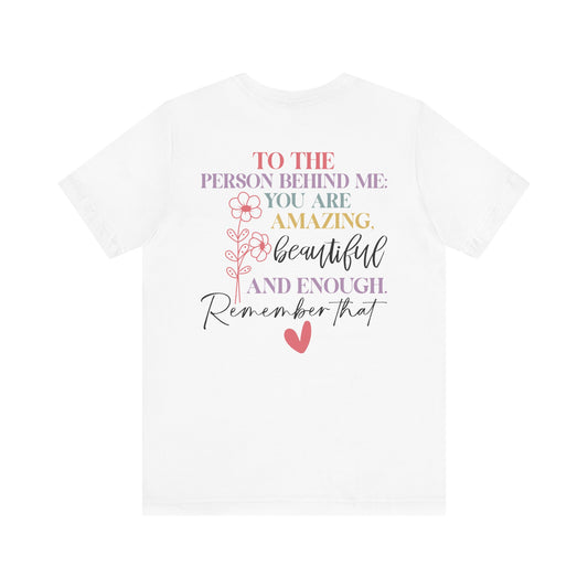 "You Matter" Heart Tee – Spread Love & Positivity, 8 sizes, Unisex Jersey Short Sleeve Tee