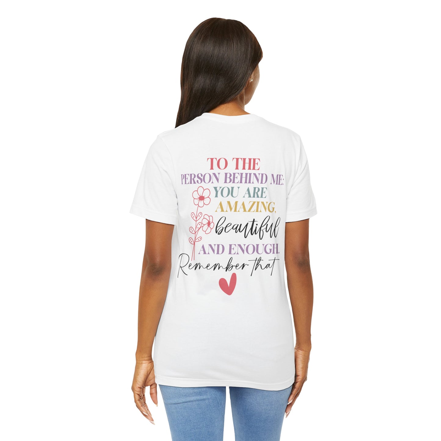 "You Matter" Heart Tee – Spread Love & Positivity, 8 sizes, Unisex Jersey Short Sleeve Tee