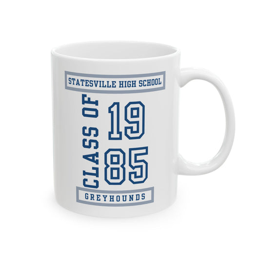 Statesville High School Class of 1985 Reunion Ceramic Mug – Greyhounds Forever | (11 oz)